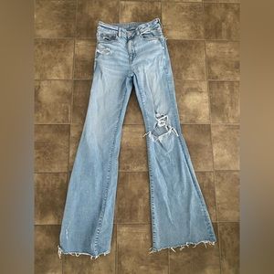 American Eagle Super High Rise Flare Jeans